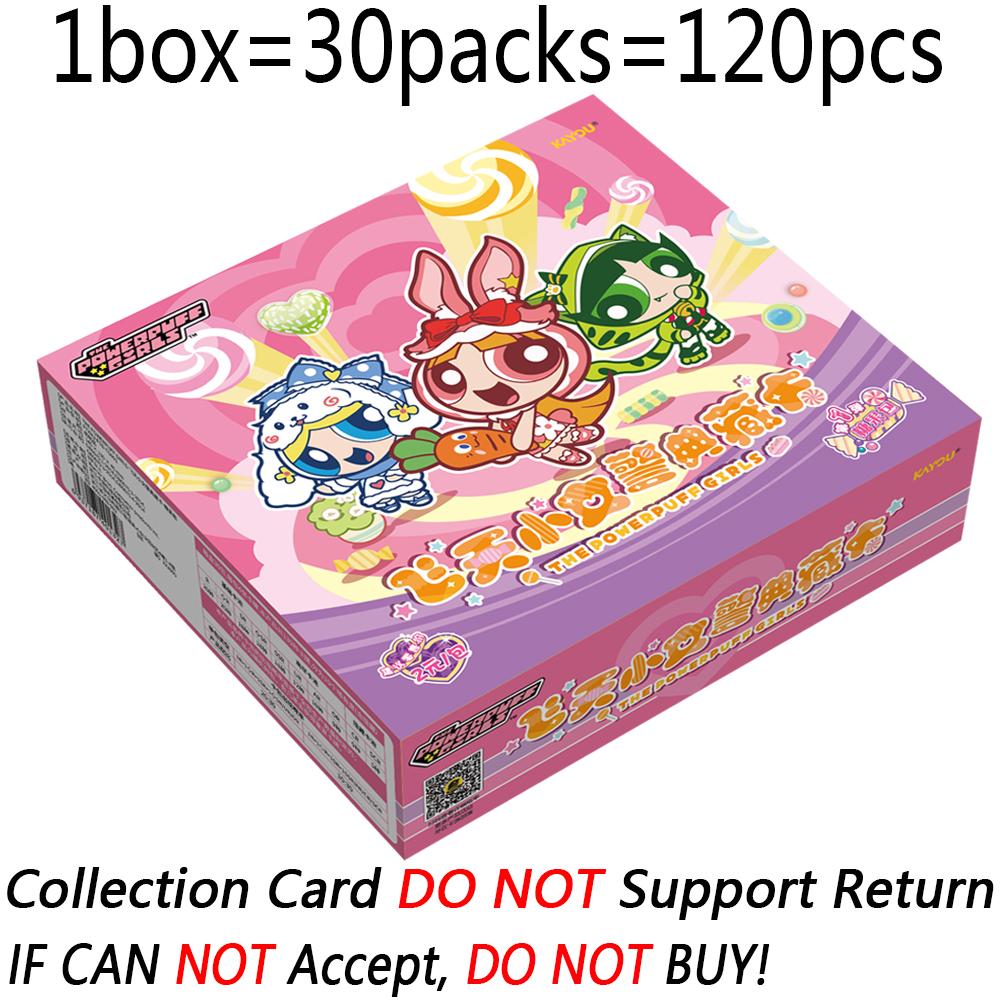 New Official Animated The Powerpuff Girls Collection Cards Blossom Bubbles Buttercup Cartoon Cute Character Card Gifts