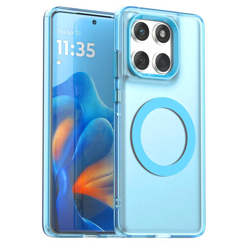 Magnetic Adsorption Wireless Charge Case For Motorola Edge 60 Transparent Phone Case Moto Edge 60 Case For Moto Edge 60 Fusion