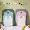 Cutting Boards for Kitchen Slim Surface Chopping Board Durable Plastic Cutting Board Set with Easy Grip for Kitchen for Meat
