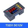T3231 110V-220V 12V/24V Digital Time Delay Relay LED Cycle Timer Control Switch Adjustable Timing Relay Time Delay Switch