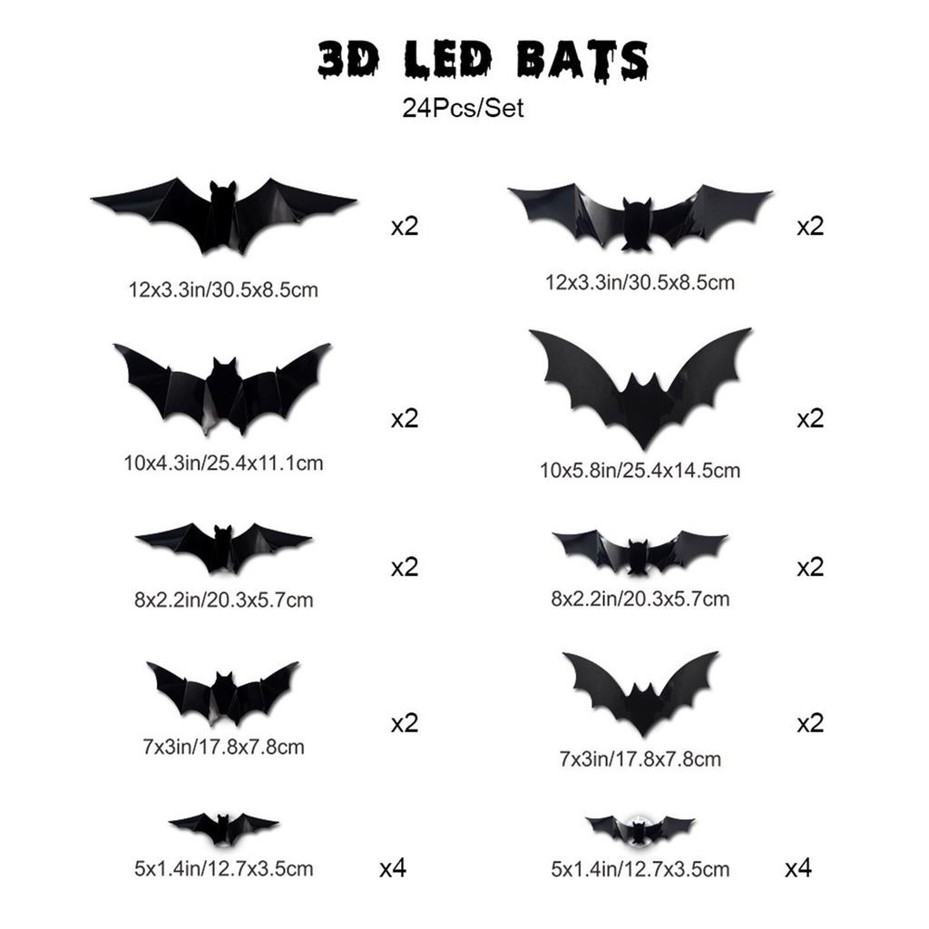 Halloween LED Night Light Wall Sticker – PET Decorative Light For Party And Room Setup