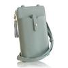 Smartphone Shoulder Smartphone Pouch for Women Removable Dull Genuine Leather Smartphone Wallet Shoulder Shoulder Cell Crossbody [Liscia] Bag, [with