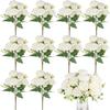 High Quality Big Head Artificial Peony Flowers Bud DIY Accessories Lifelike Floral Bridal Bouquet Home Decoration