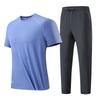 Men's Sports Suit Two-piece Set, Men's Short Sleeved Sportswear, Casual Pants, Plus Size Fitness Running Suit