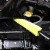 Car Rim Scrubber Wheel Cleaner Brush Wheel Tire Rim Brush with Plastic Handle Portable Auto Detailing Wash Cleaning Tool