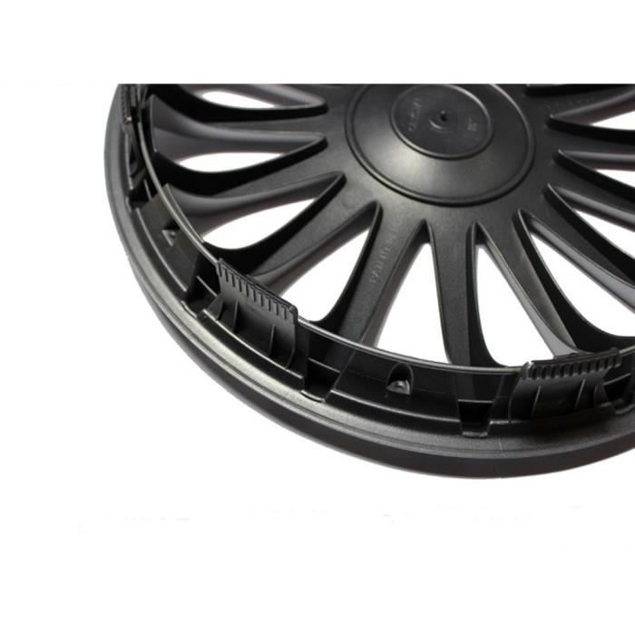 | ENJOLIVEUR ENJOLIVEURS 17" 17 POUCES NOIR &amp; ARGENT STRATOS RC Lot de 4 piéce