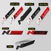Car-Styling Metal Stickers N LINE Emblem Grille Badge For Veloster Accent Kona Elantra Ix25 Ix35 i30 i20 Sonata Tucson Kona