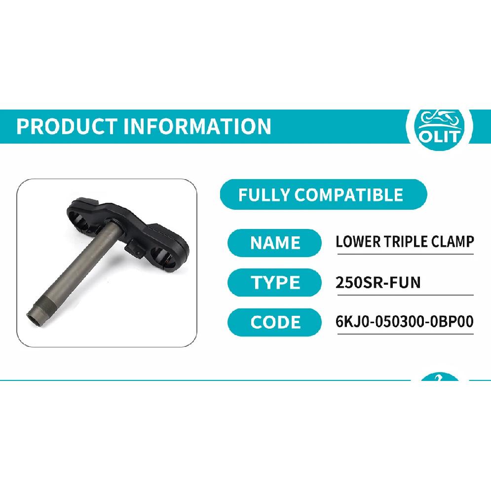 For CFMOTO Lower Triple Clamp 250SR-FUN Steering Column CF250-6 CF250SR-FUN Front Forks Clamp Motorcycle Original Parts