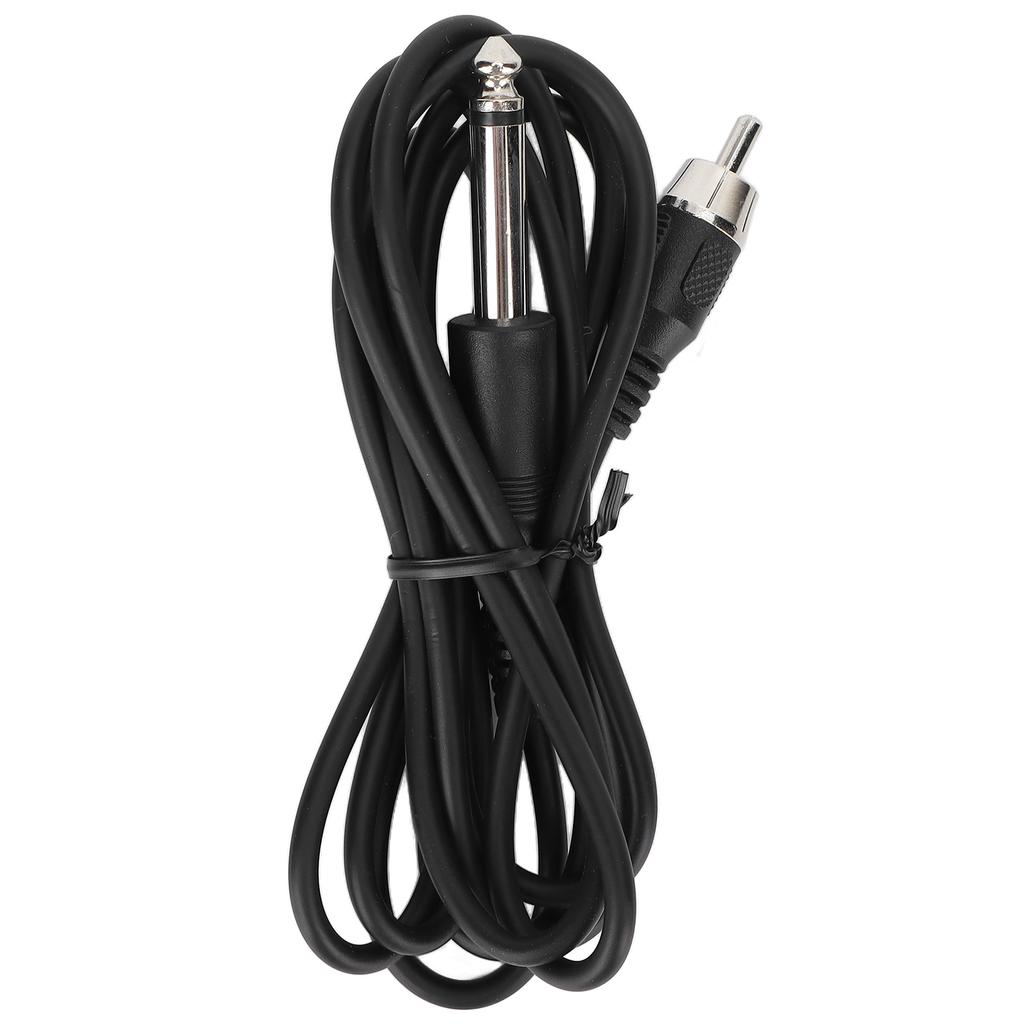 5.9ft RCA Tattoo Clip Cord Professional Flexible Silicone Tattoo Machine Clip Cord AccessoriesBlack