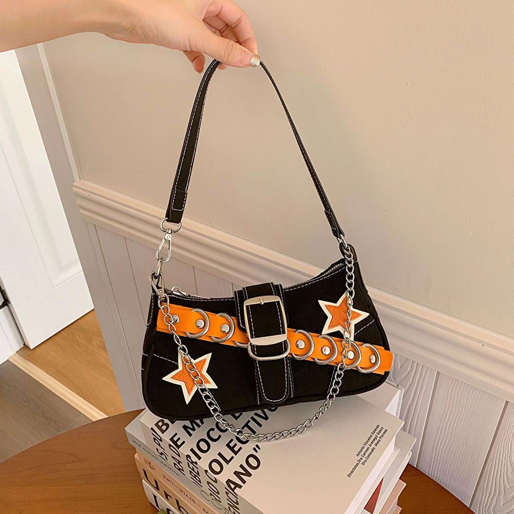 Niche Design Baguette Bag Women'S Tide Sweet Cool Babes Premium Feeling Armpit Bag