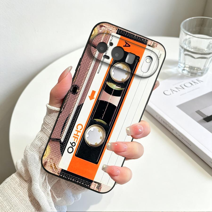 Orange Accent Cassette Funda Phone Cover Case for Google Pixel 10A 8a 6a 10 9 Pro XL 6 7 8 Pro 9a 7a