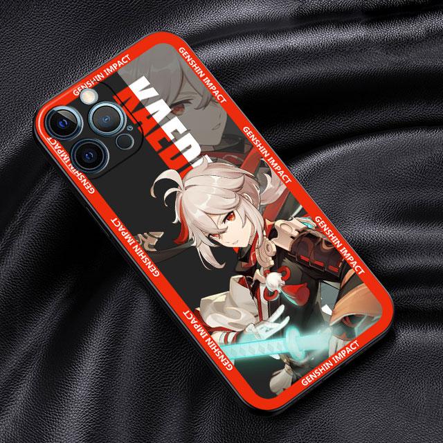 

Genshin Impact Гра Милий Чохол Для Apple iPhone 14 13 11 12 Pro 7 XR X XS Max 8 Plus 6 6S SE 2022 13Pro Чорний М який Чохол для Телефону Фунда iPhone 13