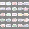 50 Inspirational English Short Sentences Graffiti Personalized Text Decorative DIY Water Cup Suitcase Stickers Waterproof