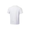 Li-Ning Running Series Solid Color Letter Print Round Neck Quick-Dry Breathable Short Sleeve T-Shirt Men Tops Standard-White ATST081-5