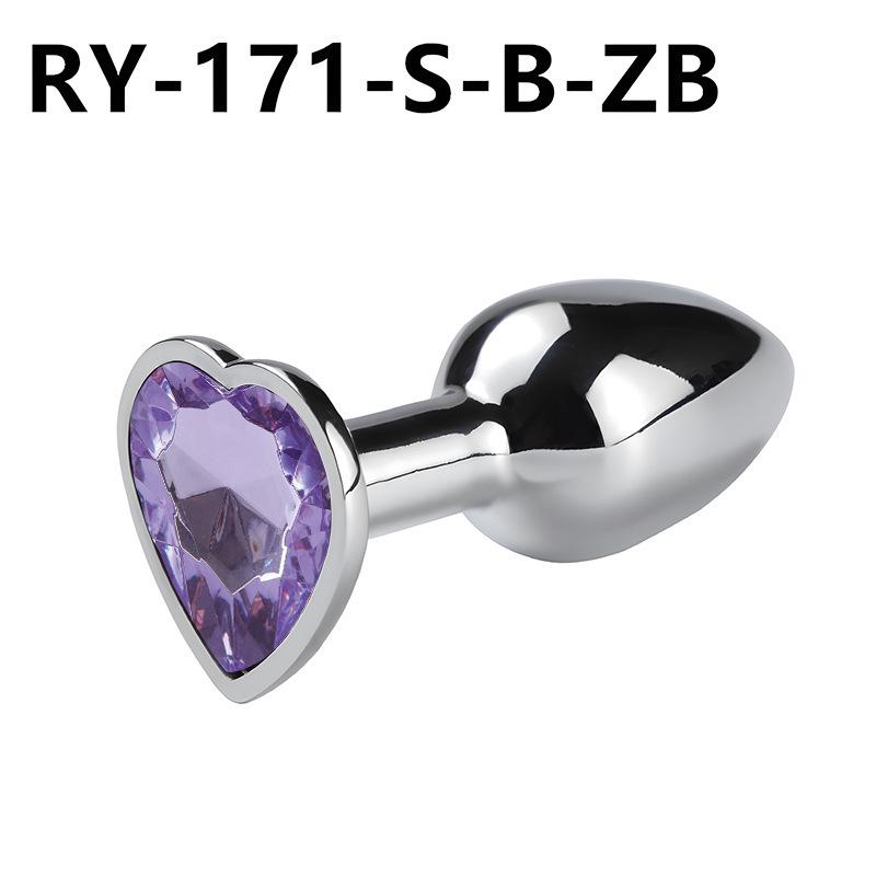 Heart-Shaped Metal Anal Plug - Prostate Massager & Dilation Toy for Adults