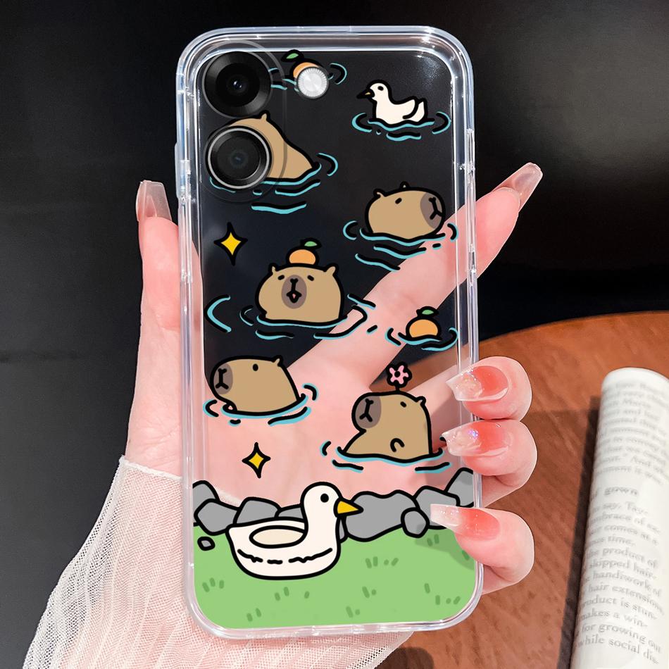 For Poco X8 Pro Max 5G Phone Case Leisure Style Soft Cover Transparent Silicone Funda For Poco X 8 Lightweight Anti Drop Bumper
