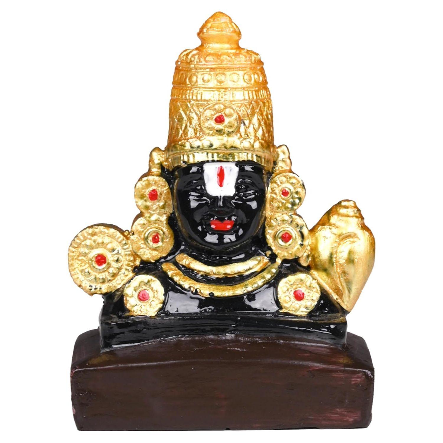 

Тирупати Баладжи Господь Венкатешвара Идол Статуя для Приборной Панели Автомобиля Мандир Пуджа Мурти Храм Пуджа Домашний Декор Офисный Сувенир чёрный