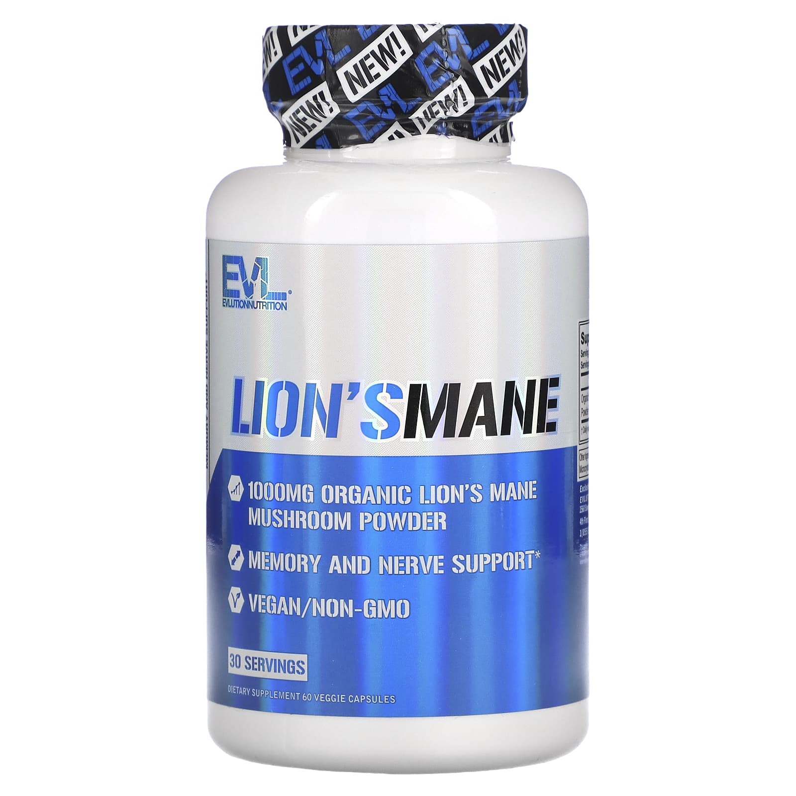 

EVLution Nutrition, Helicopter s Mane Mushroom, 500mg, 60 Veggie Capsules