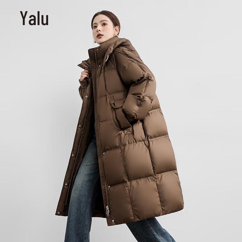 Yalu Women's Long Hooded Winter Down Jacket