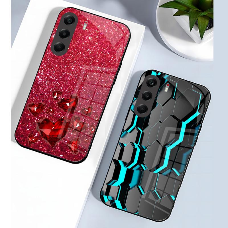 Capa For Tecno Camon 40 Pro Case Hard PC Tempered Glass Phone Cover For Tecno Camon 40 4G Camon40 Pro Shockproof Bumper Fundas