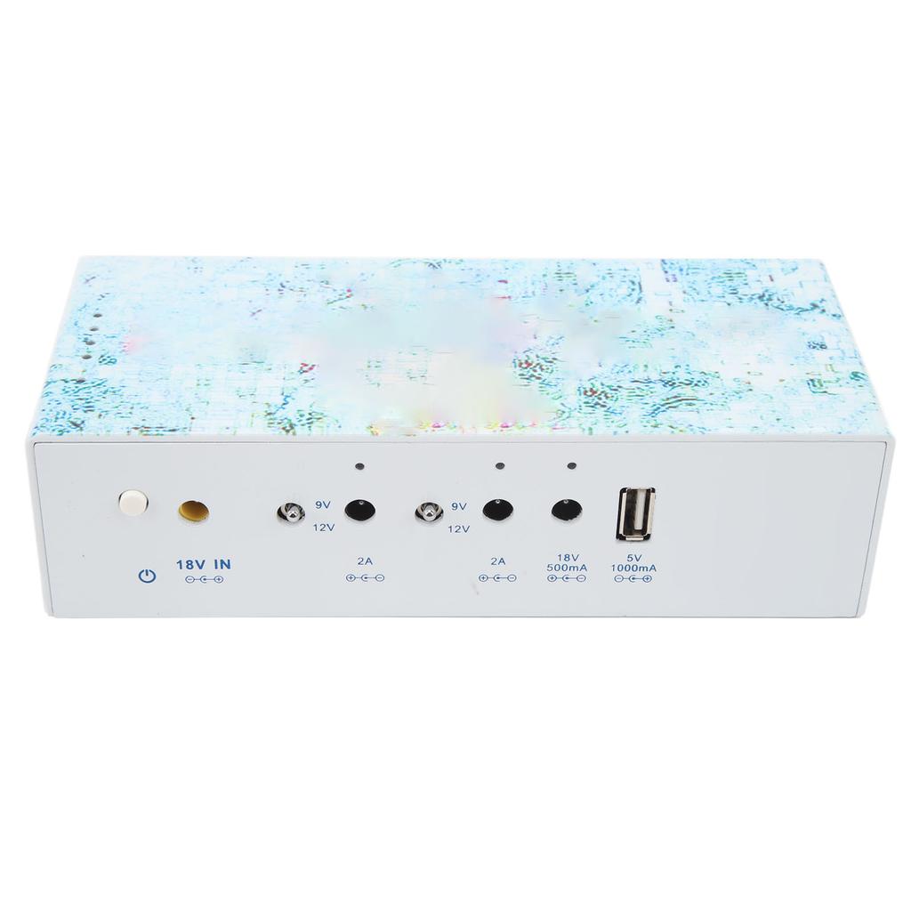 Guitar Pedal Power Supply Multichannel Fully Isolated Power Bank with 4 DC Cable 18V 4000ma Output Adapter for Guitar