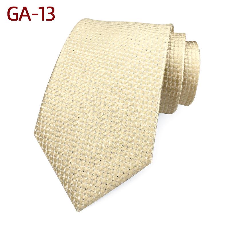 Classic Men's 8cm Plaid Polyester Tie