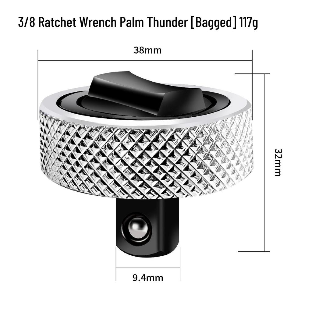 Palm Thunder 3-Piece Mini Ratchet Finger Wrench Set (1/2", 3/8", 1/4")