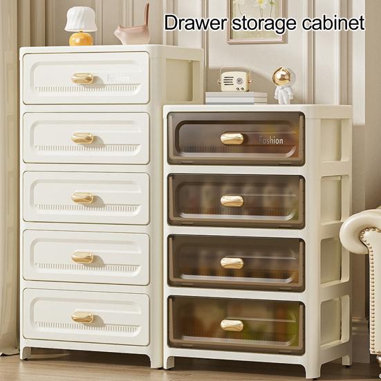 Storage Cabinet Strong Load-Bearing Heavy Duty Storage Organizer with Pulley Design Bedroom Living Room Decor