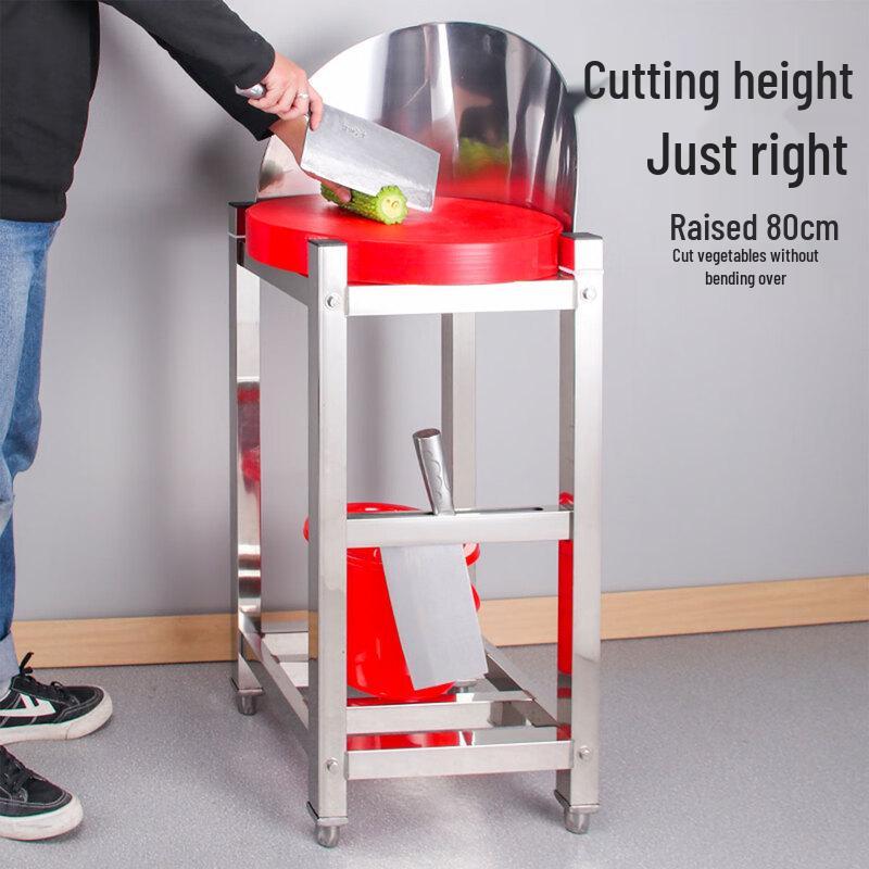 HPMILY 304 Stainless Steel 2-Tier Chopping Board Rack