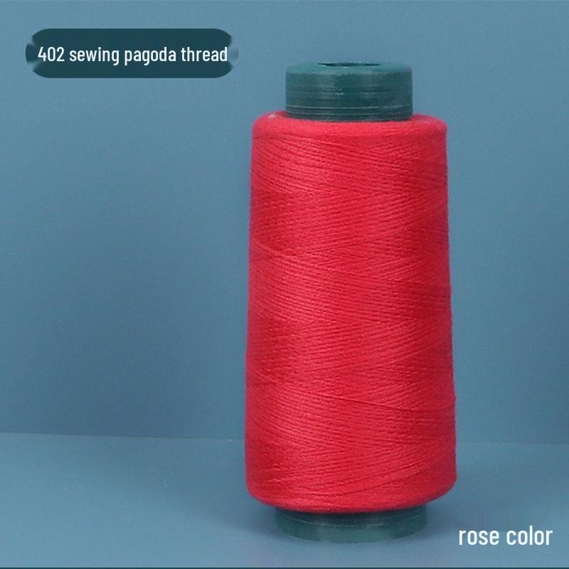 402 Polyester Thread: Black & White Sewing Thread for Hand Needlework and Household Sewing Machines