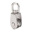 Marine Pulley Stainless Steel Lifting Single Pulley Block Wire Rope Hanging Towing Wheel for Sailboats Yachts Ship