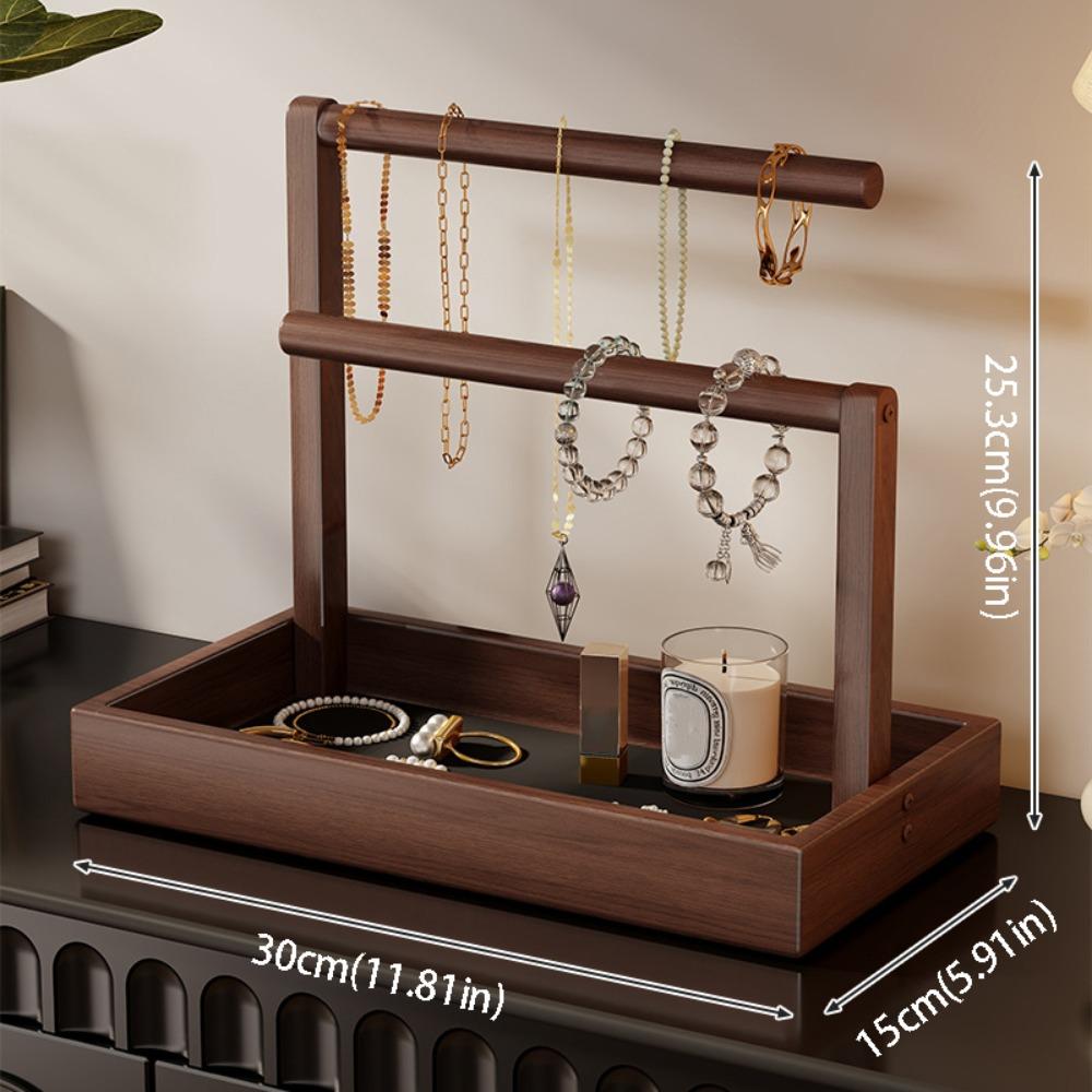 Solid Wood Jewelry Stand Large Size Jewellery Organizer Jewelry Display Stand Woman Accessories