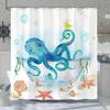 Funny Shower Curtain Octopus Shower Curtain Funny Decorative Shower Curtains for Bathroom Fun Set with