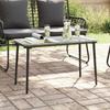 Garden Table Black 80 x 40 x 45 cm Poly Rattan