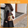 Childrens Knitted Shoulder Bag With Cute Dog Design For School Use
