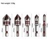 3/5Pcs 5 Flute Titanium Countersink Drill Bit Set With Automatic Center Punch For Woodworking Diy Metal Drilling