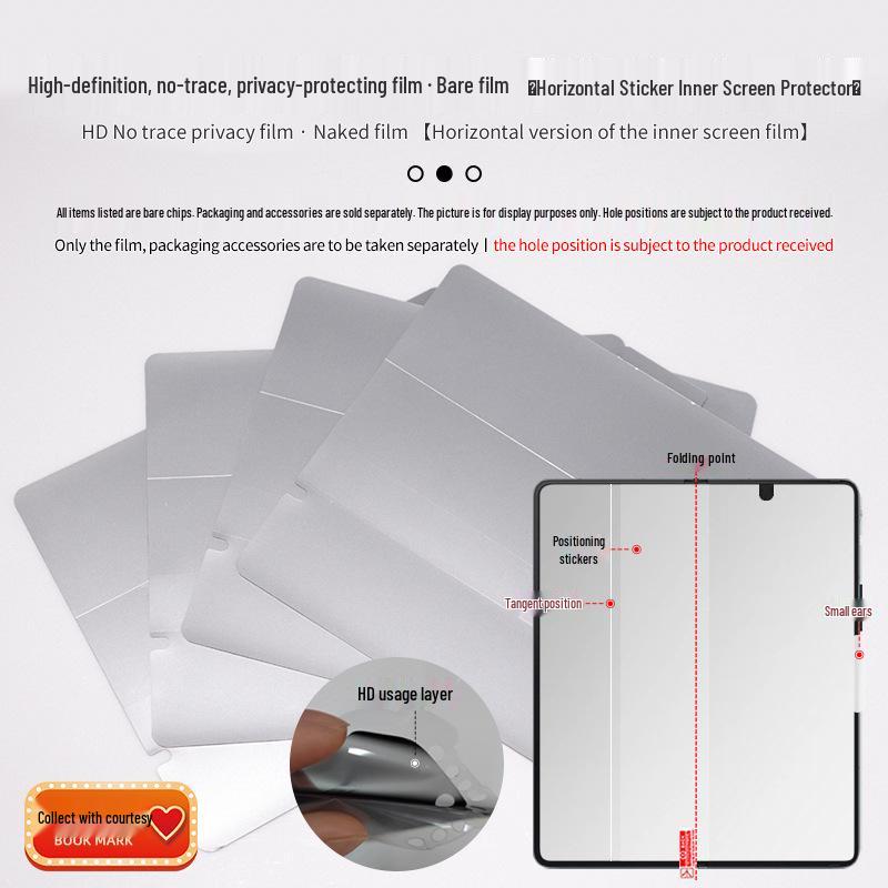 Samsung Z Fold 7/6 HD Matt Anti-Fingerabdruck Blickschutzfolie - Selbstheilend, Kratzfest, Hydrogel-Schutz für Faltbildschirme.