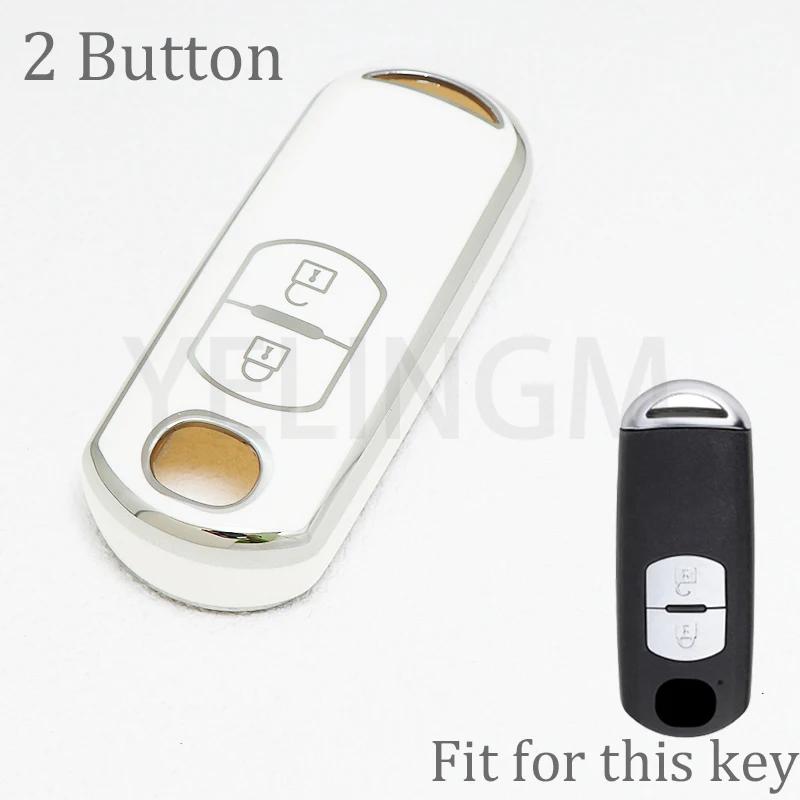 New Tpu Car Key Case For Mazda 2 3 6 Atenza Axela Demio Cx-5 Cx5 Cx-3 Cx7 Cx-9 2 Button Key Cover