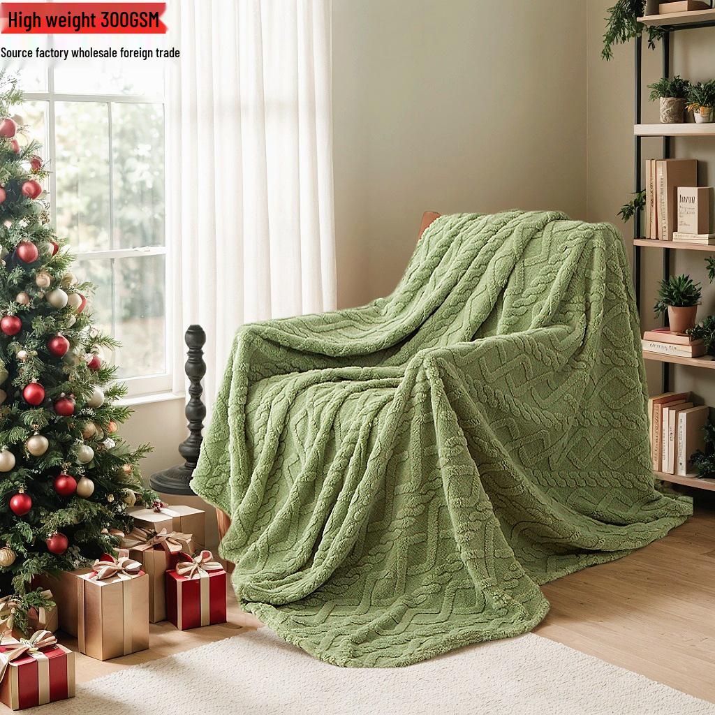 

Жаккардовое одеяло из прочного бархата: Универсальный коралловый плед для дома, офиса и домашних животных 70x100cm (Blanket Only) серый/синий