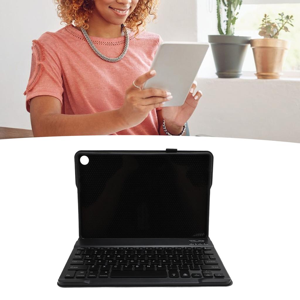 Tablet Case with Removable Wireless Keyboard PU Leather Keyboard Case Travel Portable Sleeve for Tab M10 Gen 3 10.1 Inch