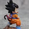 Dragon Ball Childhood Little Goku Hugs Puer Ya Mu Tea Little Follower Figure Doll Pvc Model Statue Collection Toys Ornamen Gift