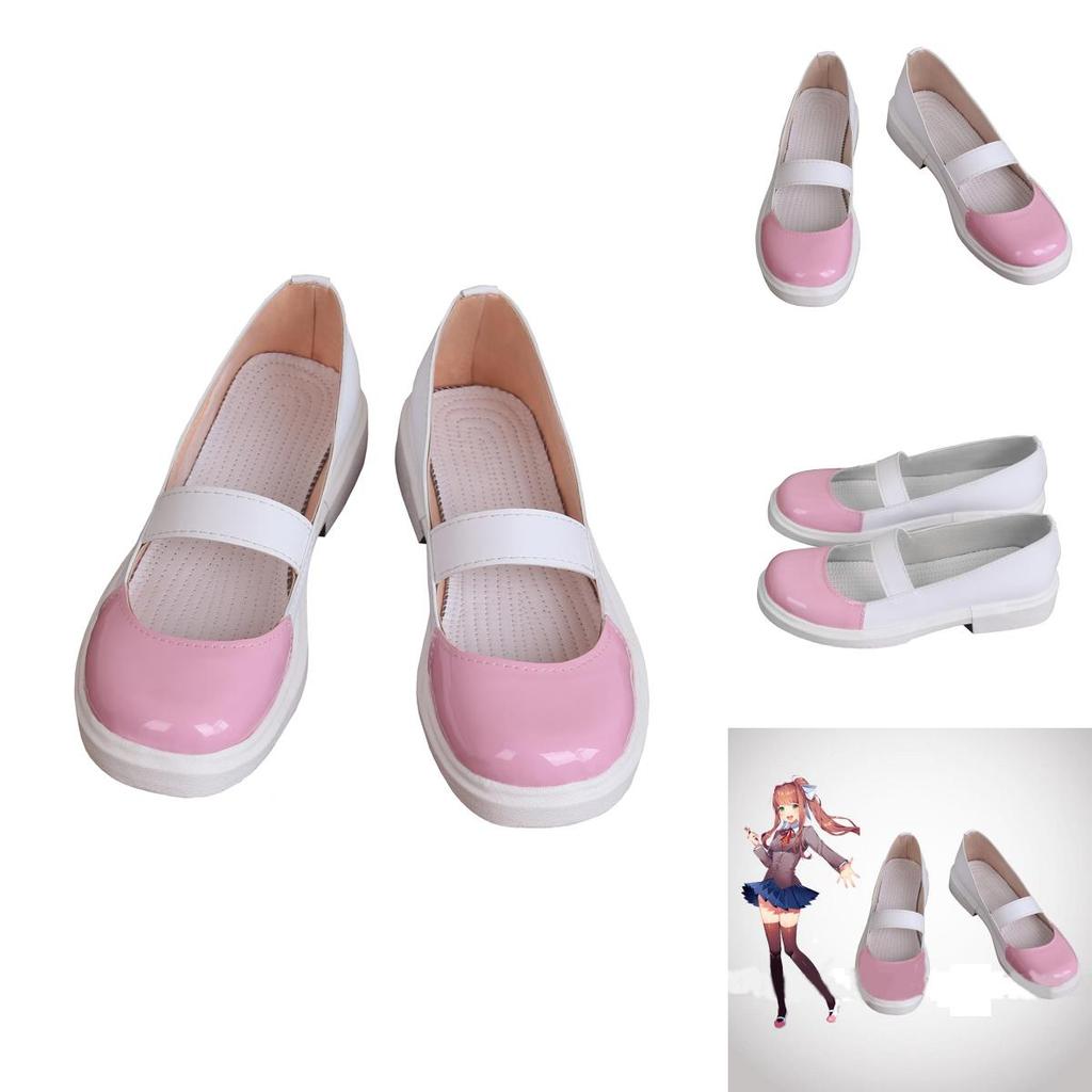 Hochwertige Doki Doki Literature Club Monika Cosplay-Schuhe für Damen