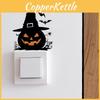Halloween PVC Kürbis Hexenhut Spinne Schalteraufkleber Wohnzimmer Dekor Wand