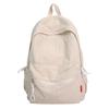 Travel Backpack Schoolbag Girl High School Student Korean Style Travel Solid Color Junior High School Commuting Backpack