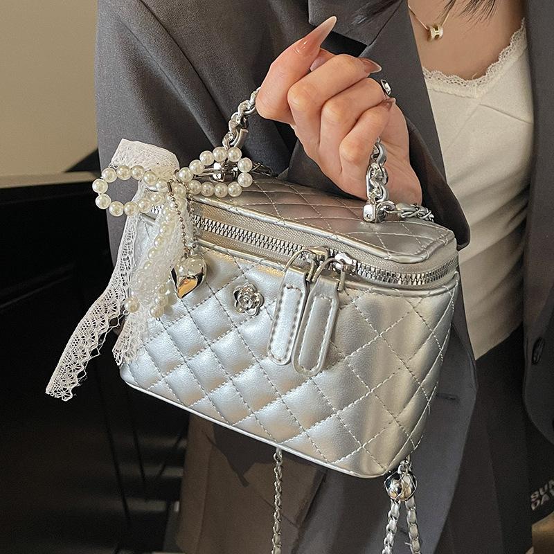 This Year, Xiaoxiangfeng Is Popular, Light Luxury, High-end Texture, Portable Box Bag, Women's Versatile Commuting, Foreign Style, Korean Messenger Ba