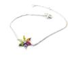 Les Trésors De Lily [N5390] - Tutti Frutti 'Crystal Flowers' Silver Bracelet (rhodium-plated) - 15 Mm
