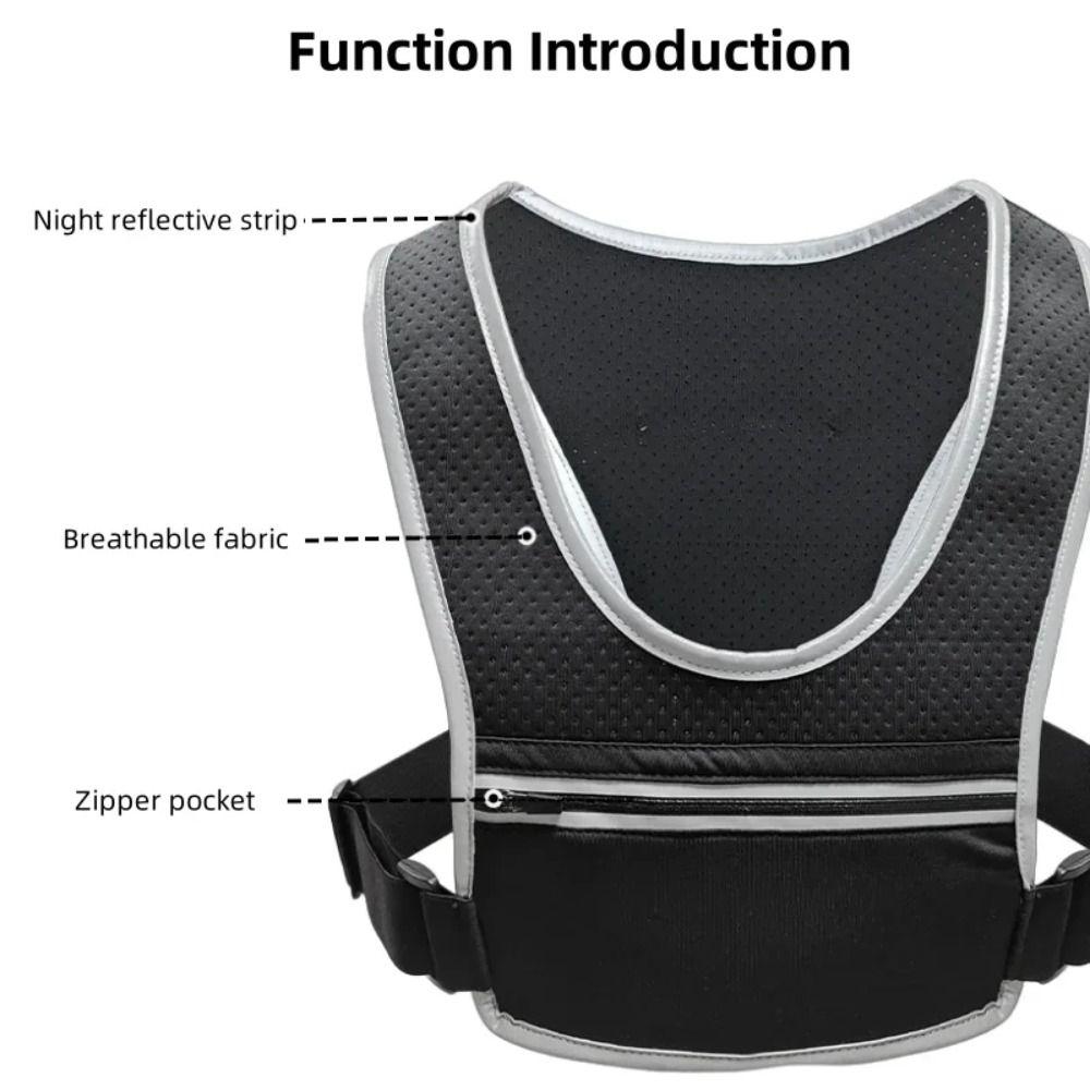 Jogging Hiking Running Chest Bags Zipper Pocket Sports Running Vest  Cycling Backpack