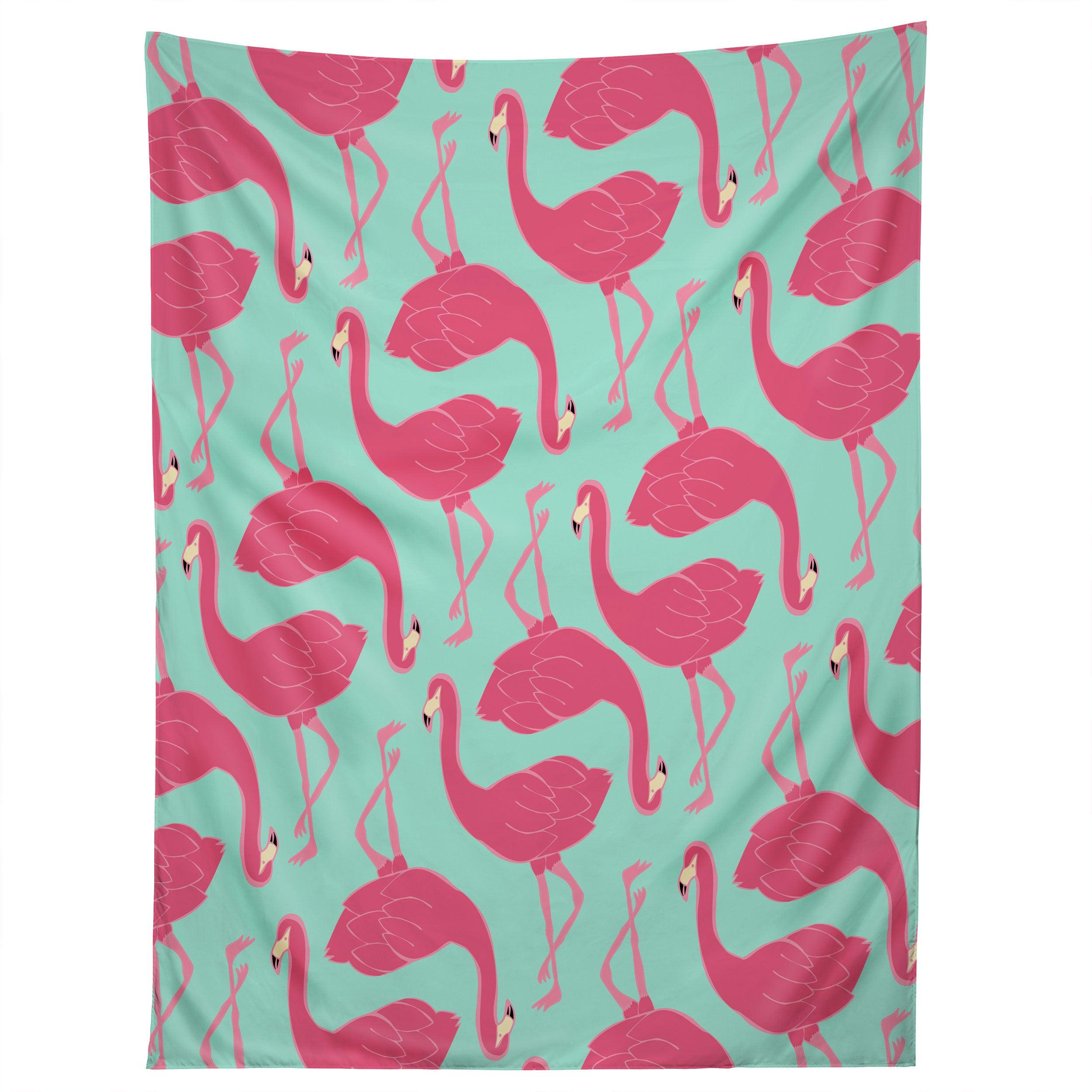 FLAMINGO PARTY tapestry 75x100