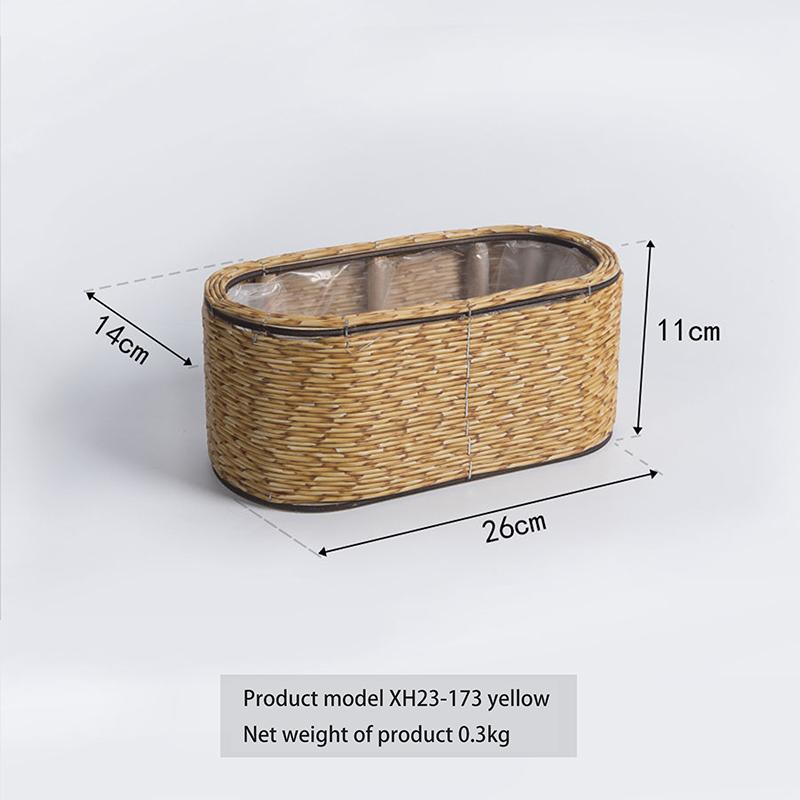 Hand Decorated Flower Pots, Indoor Rattan Plant Flower Pots, Desktop Decorations, Garden Flower Pots, And Flower Pots