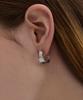 Dawnf 02H01M Polished Silver Hoop Earrings